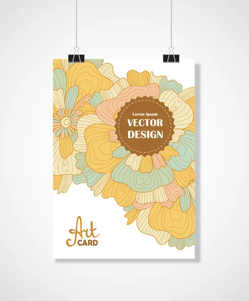 Decoratieve zomer achtergrond — Stockvector