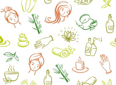 Sorunsuz spa salonu desen