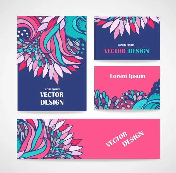 Mezcla banners de colección — Vector de stock