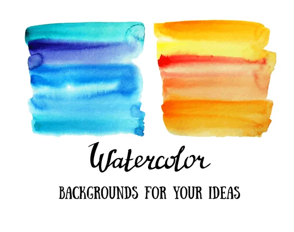 Quadratische Aquarell-Banner — Stockvektor