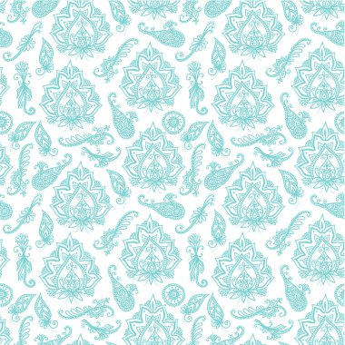 Seamless indian pattern clipart