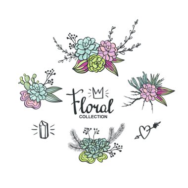 Boho düğün succulents dekorasyon.