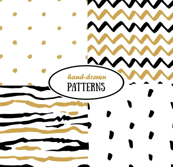 Abstract seamless patterns — Stock Vector