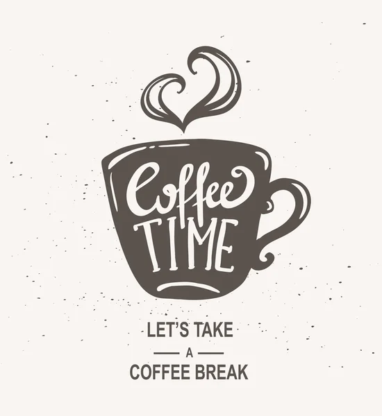 "Hora del café "Hipster Cup Ilustraciones De Stock Sin Royalties Gratis