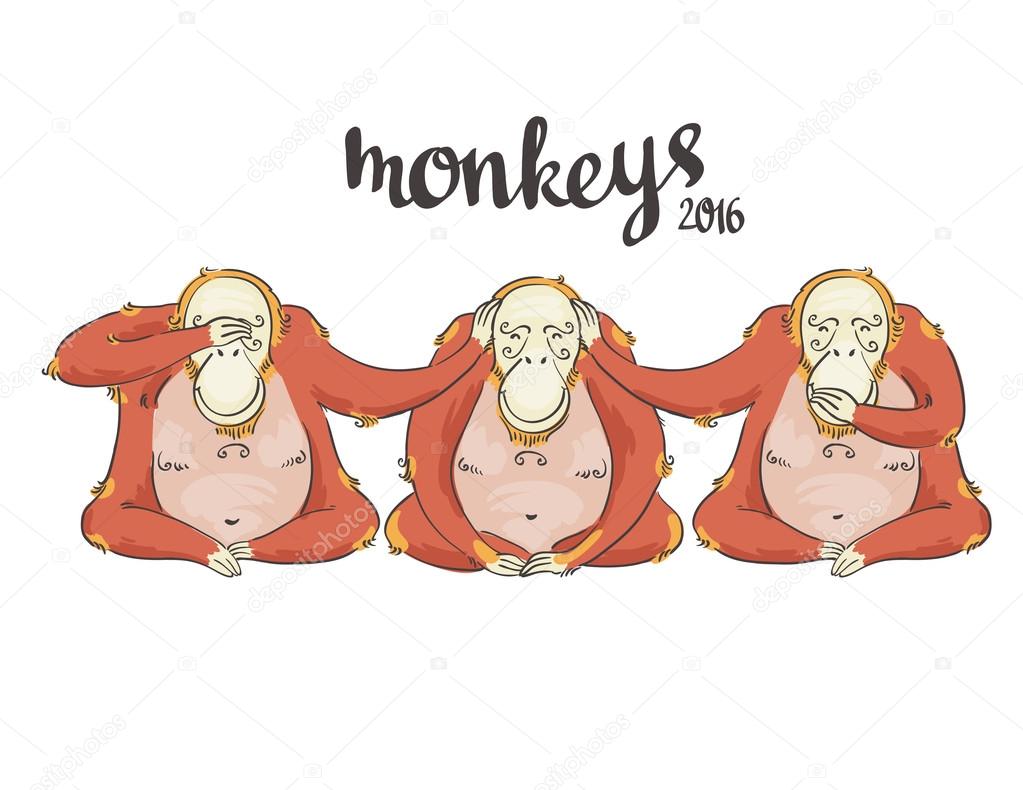 new year monkeys