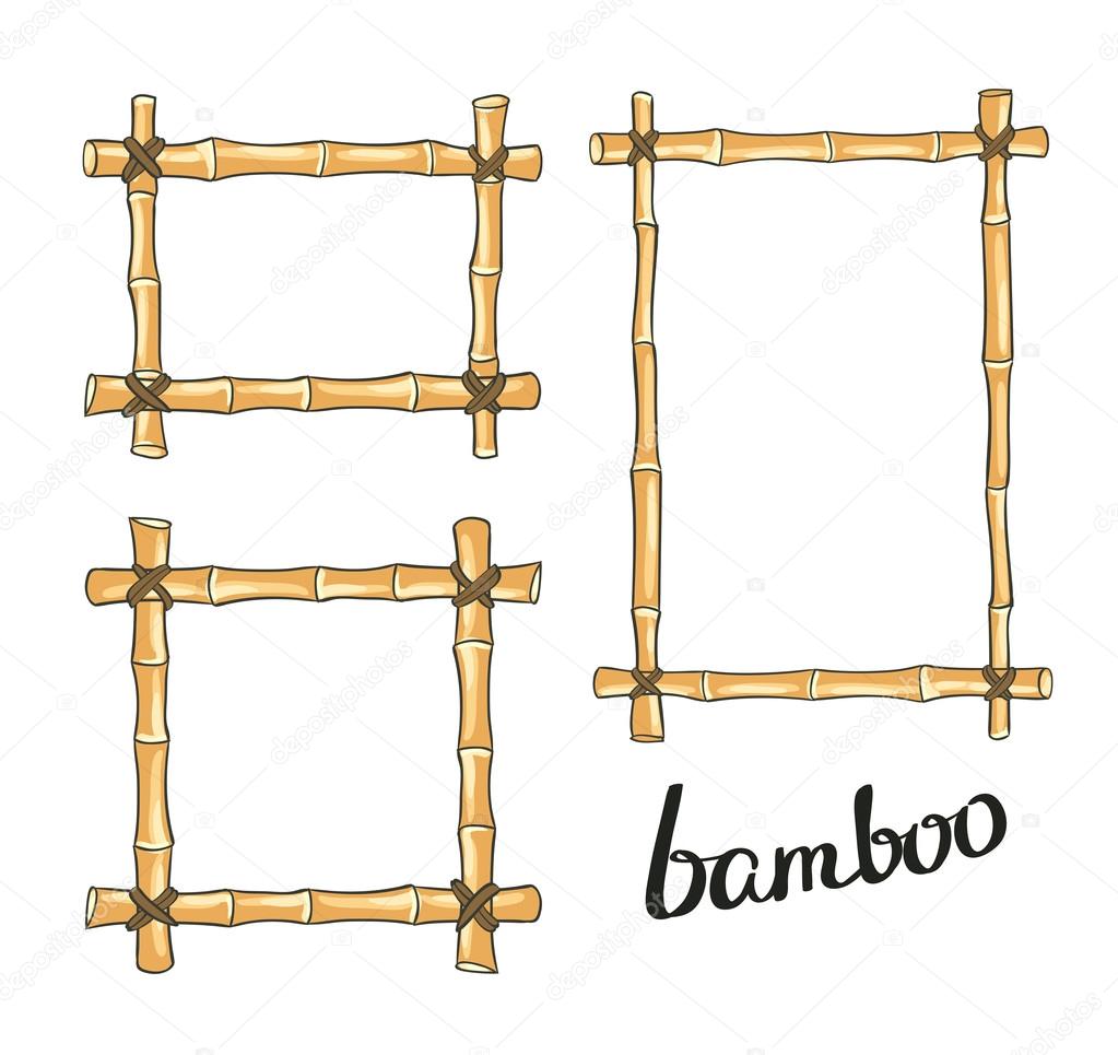 Yellow bamboo frames