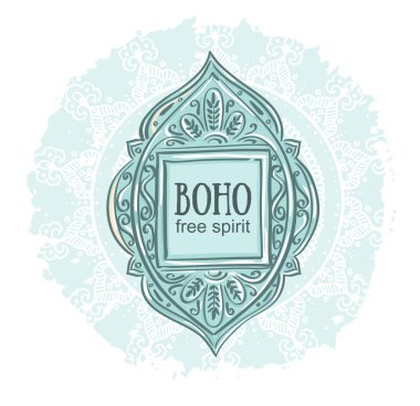 Boho stili arka plan.