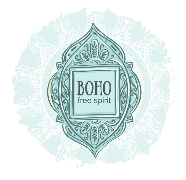 Boho stijl achtergrond. — Stockvector