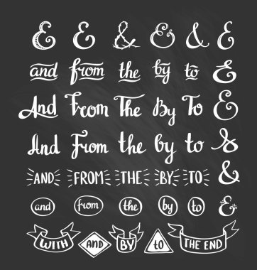 Kaligrafi ayrıntıları topluluğu