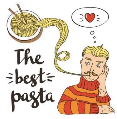 Hipster makarna erişte