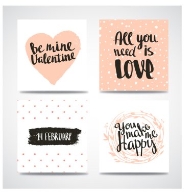 trendy hipster Sevgililer kartları