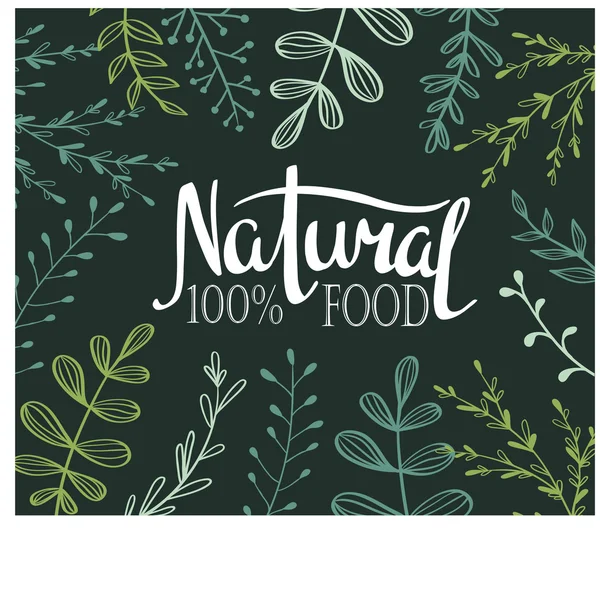 Eco Card met planten — Stockvector