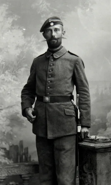 Vintage photo of Soldier of the World War I — Stock Photo, Image