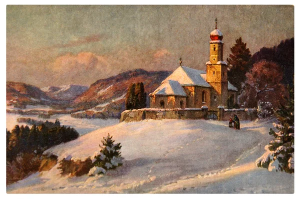 Le paysage de Noël — Photo