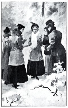 Kız kış yürüyüş