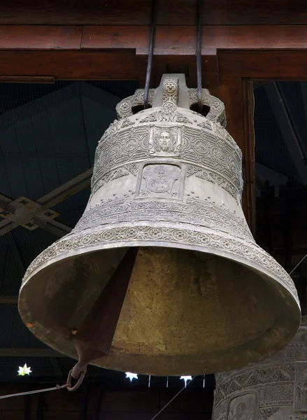 Bronze bell with reliefs — Stock Photo, Image