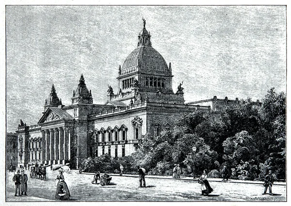 Supreme Court building in Leipzig — Stock Photo, Image