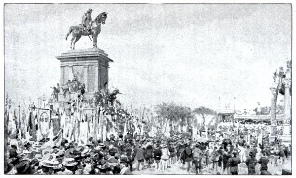 Garibaldi monument i Rom — Stockfoto