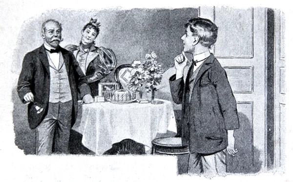 Scene in the dining room — Stock Photo, Image