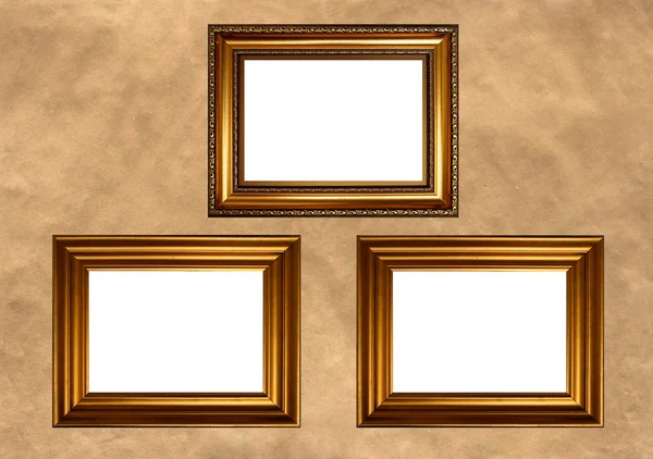 Antique golden frames — Stock Photo, Image