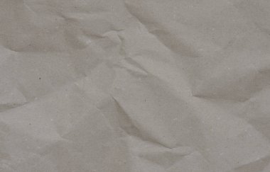 Yüzeyinde iplik parçaları olan buruşmuş eski ambalaj kağıdı dokusu 