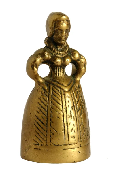 Bronzový zvon dáma — Stock fotografie