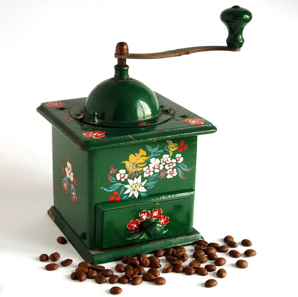 古色古香的咖啡研磨机 — 图库照片