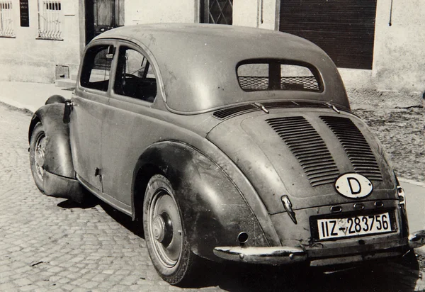 Antique photo Respectable car — Stock Photo, Image