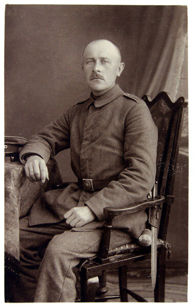 Vintage photo of Soldier of the World War I