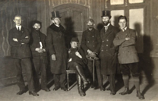 Vintage photo of theater actors — Stock Photo, Image