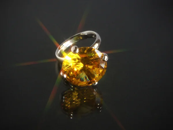 Vintage anello d'argento — Foto Stock