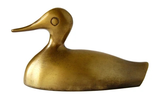 Figurine de canard en bronze — Photo