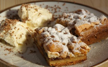 Dondurma kadar yakın ile pasta grafiğin dilimlerini