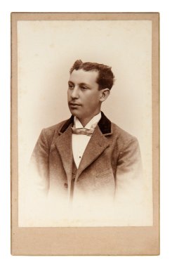 Vintage Fotoğraf: studio poz adam