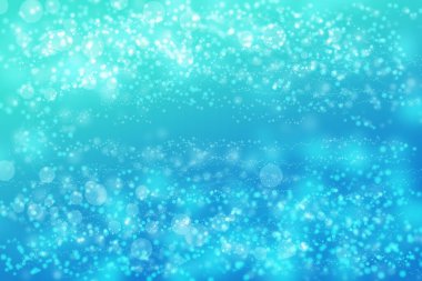 Mavi arkaplanda parlak bokeh