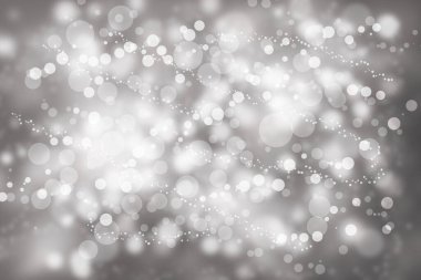 Gri arkaplanda parlak bokeh