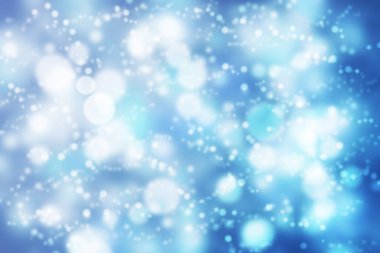 Mavi arkaplanda parlak bokeh