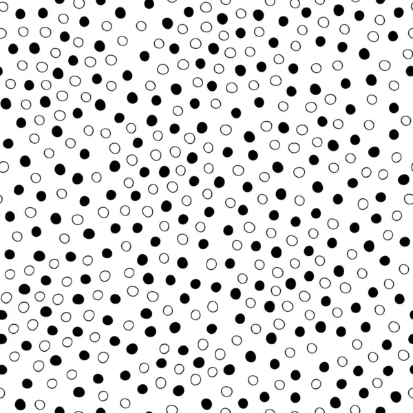 Eenvoudige abstracte elementen zwart-wit vormeloze vormen, lijnen, zigzag naadloos patroon, herhalen geometrische ornament voor textiel, cadeaupapier, home decor — Stockvector