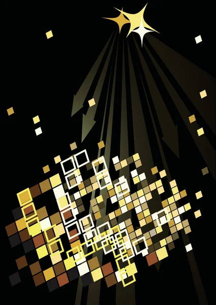 Dans partisi poster soyut ışıklar ile Vektör Grafikler