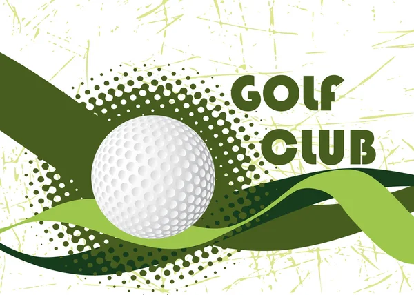 Abstract golf club banner — Stock Vector