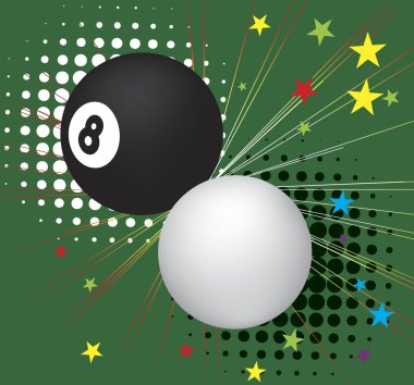 Bilardo topları içinde hareket