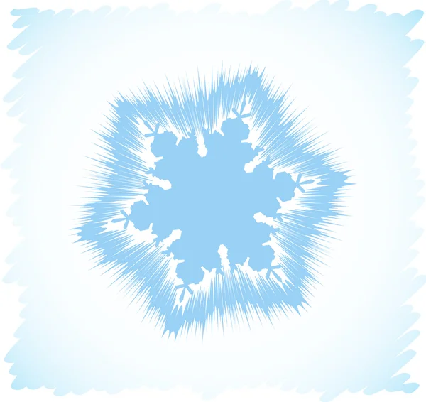 Flocon de neige abstrait — Image vectorielle