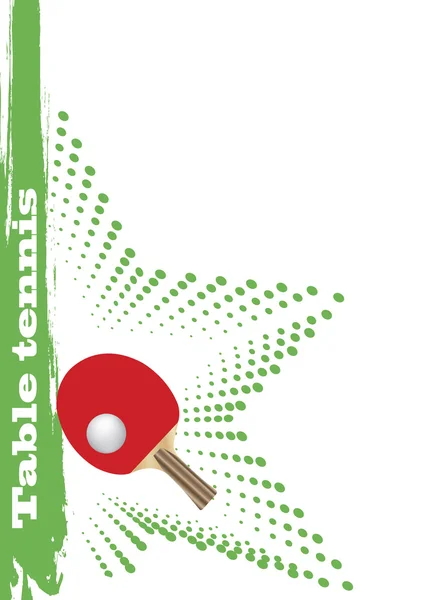 Affiche tennis de table — Image vectorielle