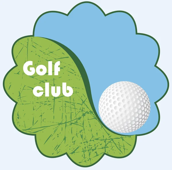 Golfmailan tunnus — vektorikuva