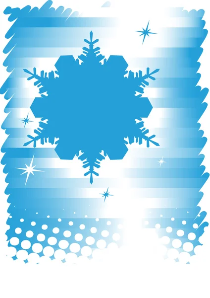 Blue white winter background.Ski banner — Stock vektor