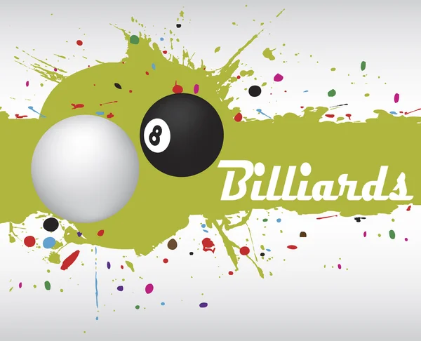 Soyut yeşil Bilardo sıçrama. Bilardo arka plan