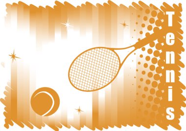 Kırmızı mahkemeler için soyut dichromatic Tenis banner