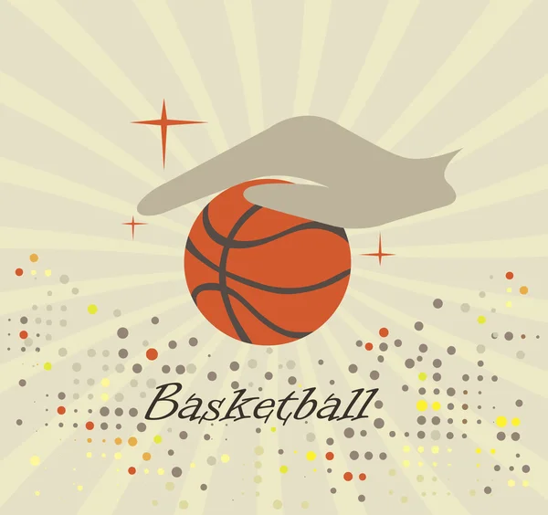 Logo Baloncesto — Archivo Imágenes Vectoriales