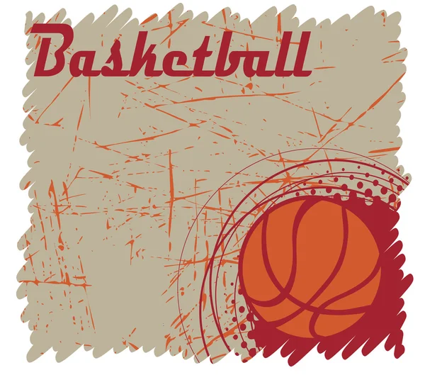 Quadratisches Basketball-Banner — Stockvektor