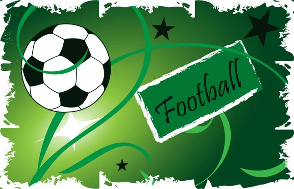 Football.Carte d'invitation . — Image vectorielle